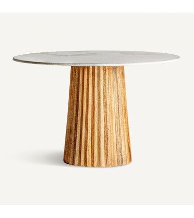 Round dining table Plié I