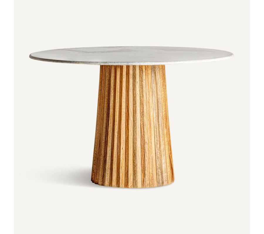 Round dining table Plié I