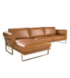 Sofa Brown with chaiselongue