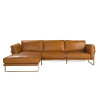 Sofa Brown with chaiselongue