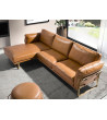 Sofá com chaiselongue Brown