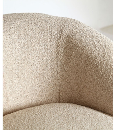 Bouclé private armchair