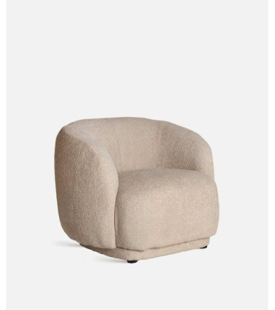 Bouclé private armchair