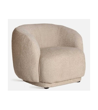 Bouclé private armchair