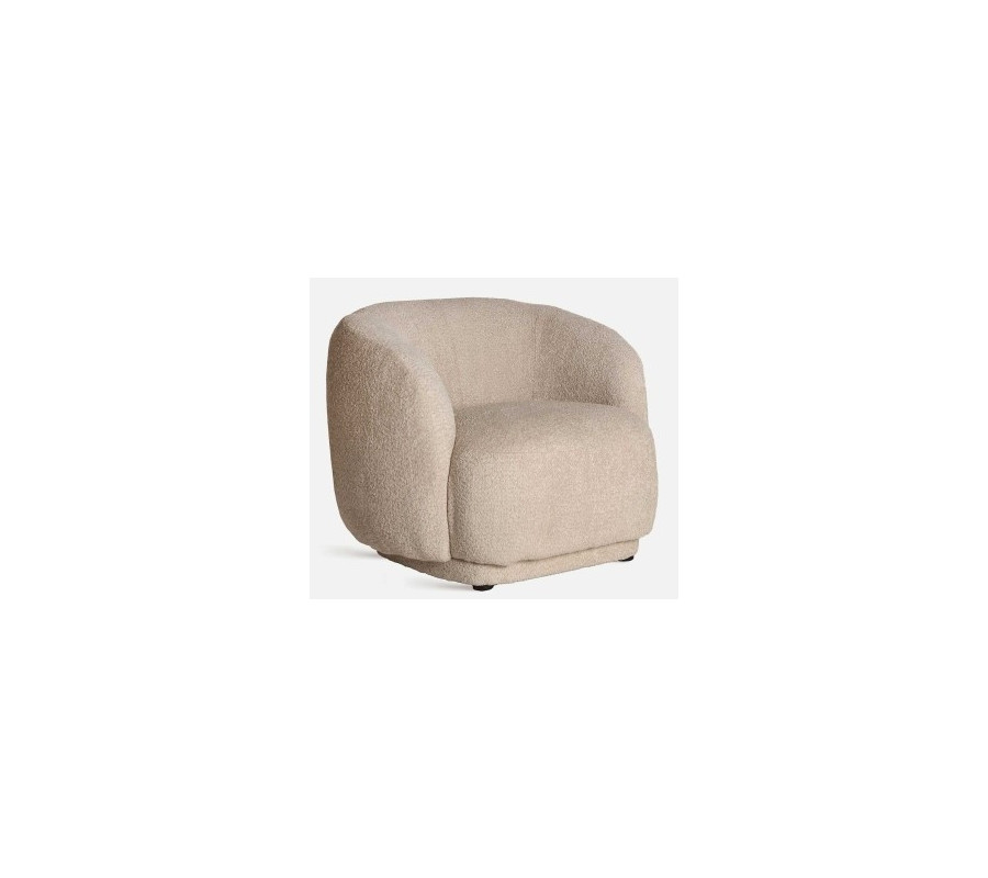 Bouclé private armchair